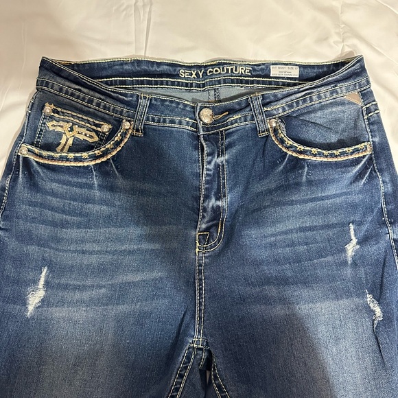 Embroidered Blue Jeans - Picture 2 of 5